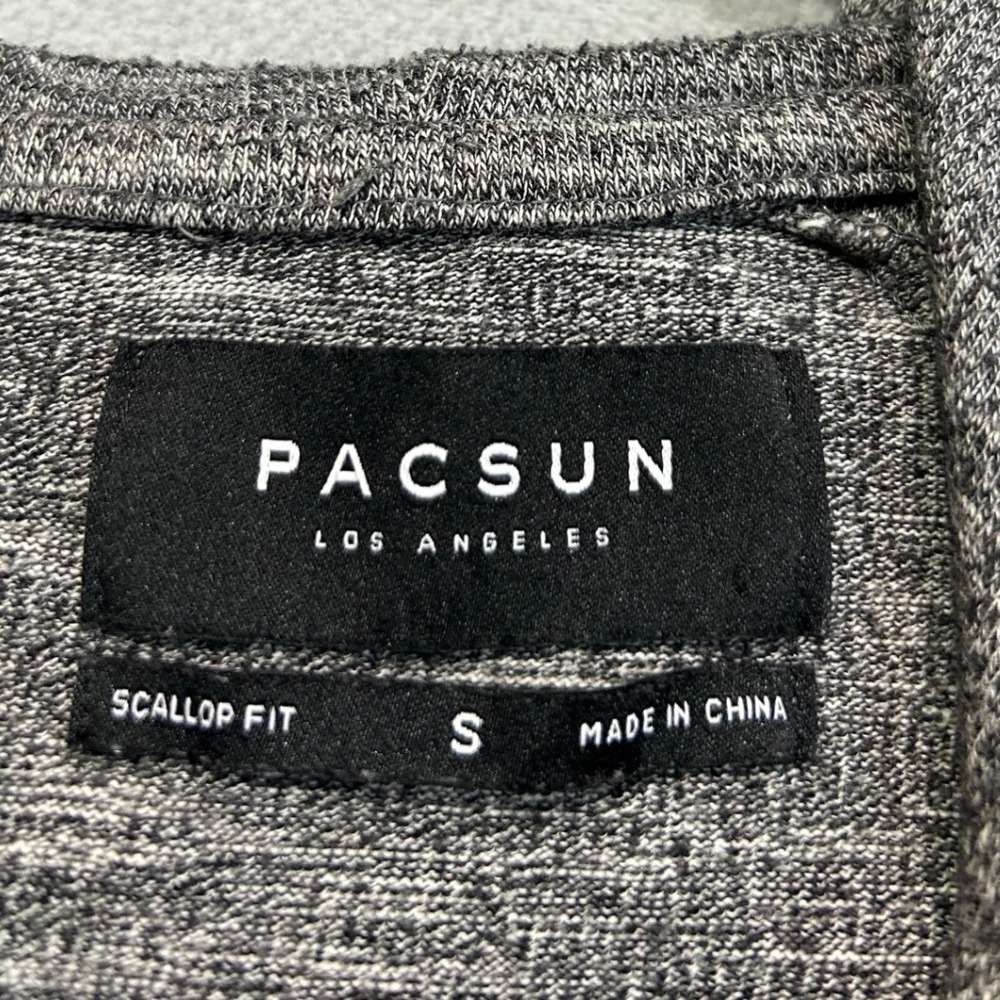 PacSun Hoodie Women Small Gray‎ Scallop Fit Pullover Lounge Lightweight casual - Picture 4 of 5